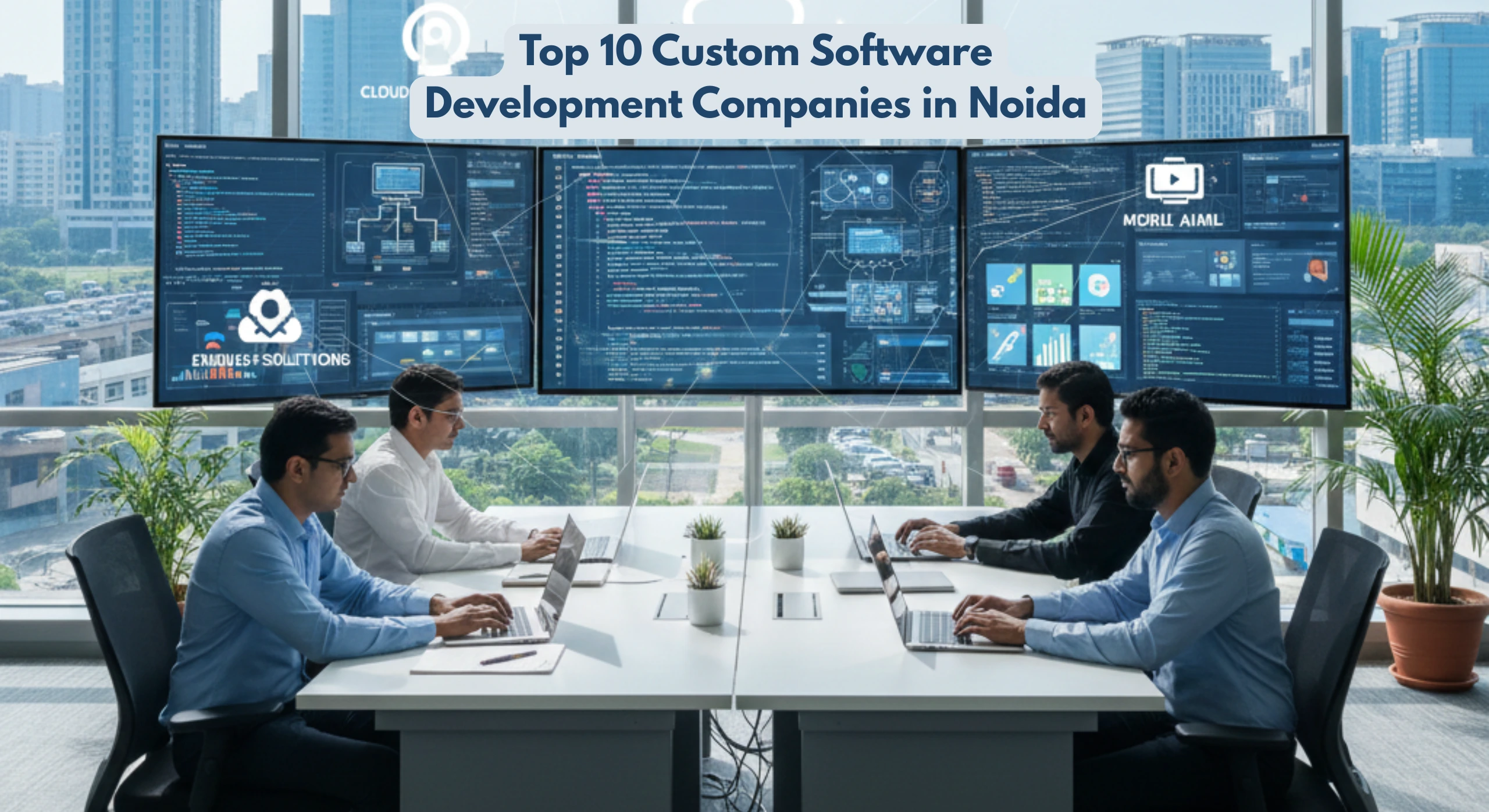 Top 10 custom software companies in Noida Greater Noida
