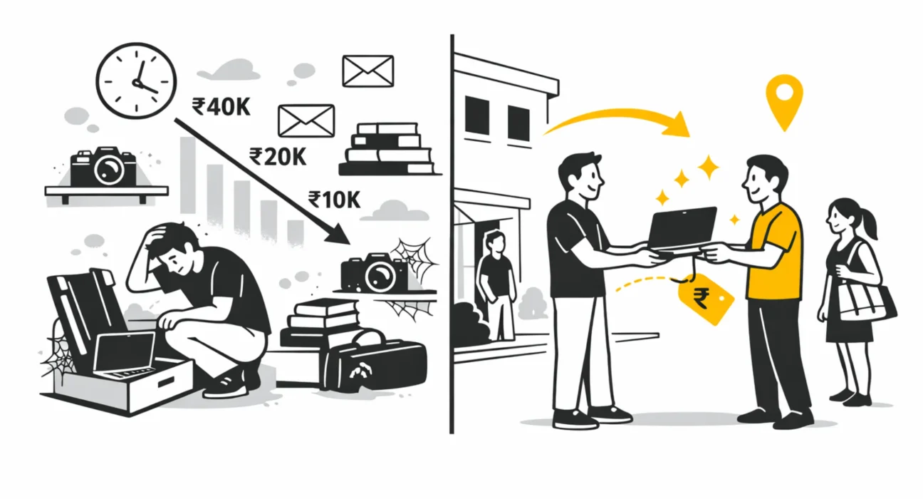 Why old items lose value when people delay selling them online