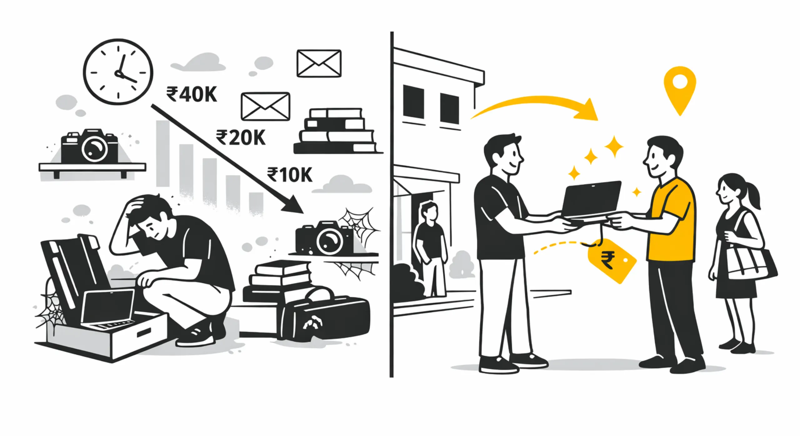 Why old items lose value when people delay selling them online