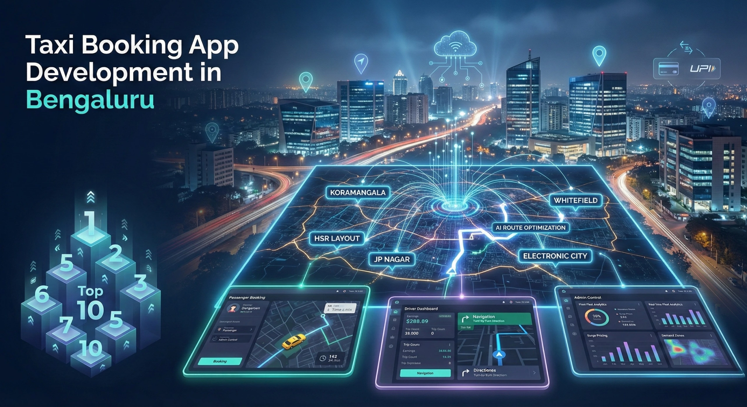 Taxi booking app development companies in Bengaluru building ride-hailing mobile applications