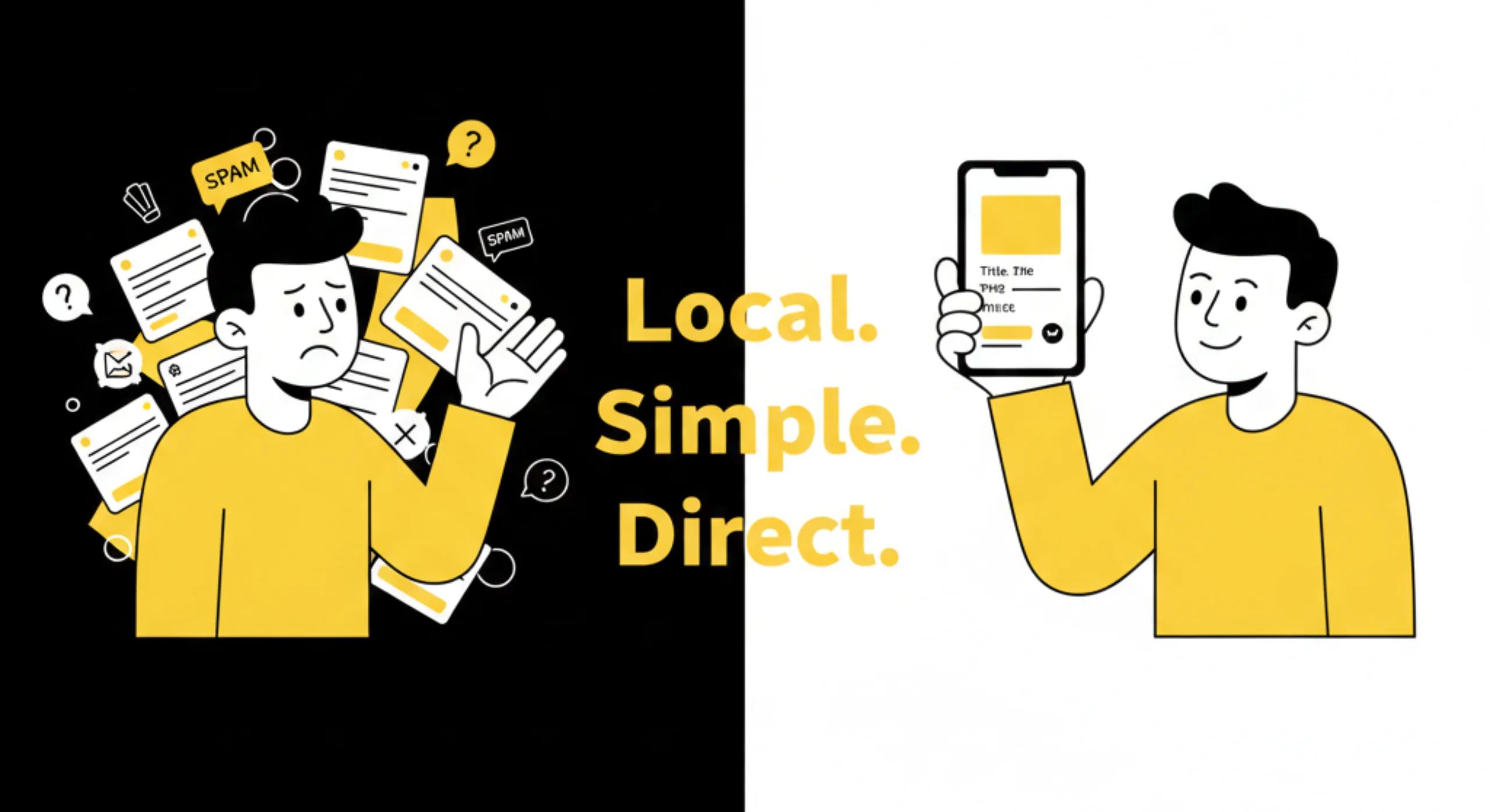 Sympl vs OLX Type Platforms comparison showing local classifieds marketplace for second-hand buying and selling in India