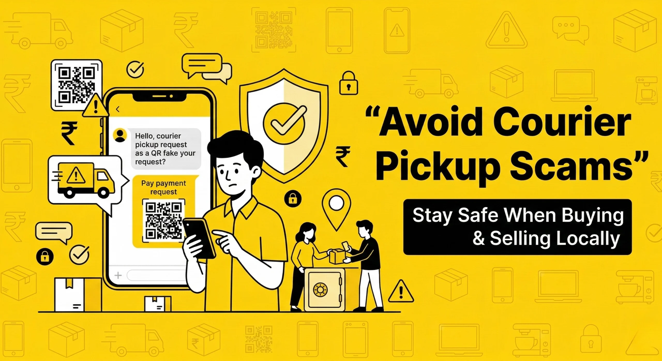 Courier pickup scams in local buying and selling when selling items online