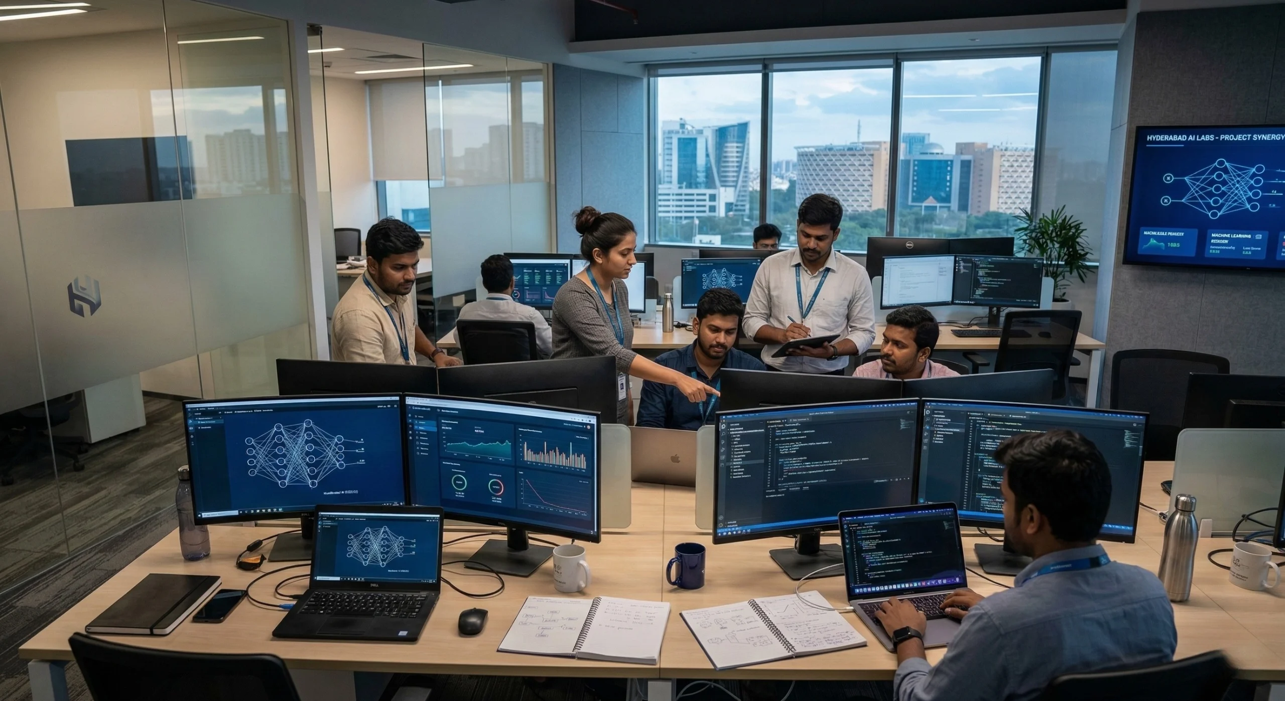 Top 10 AI Development Companies in Hyderabad including Ozrit, Kellton Tech, ValueLabs and Flutura