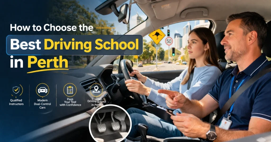 Learner driver training with a professional driving instructor in Perth