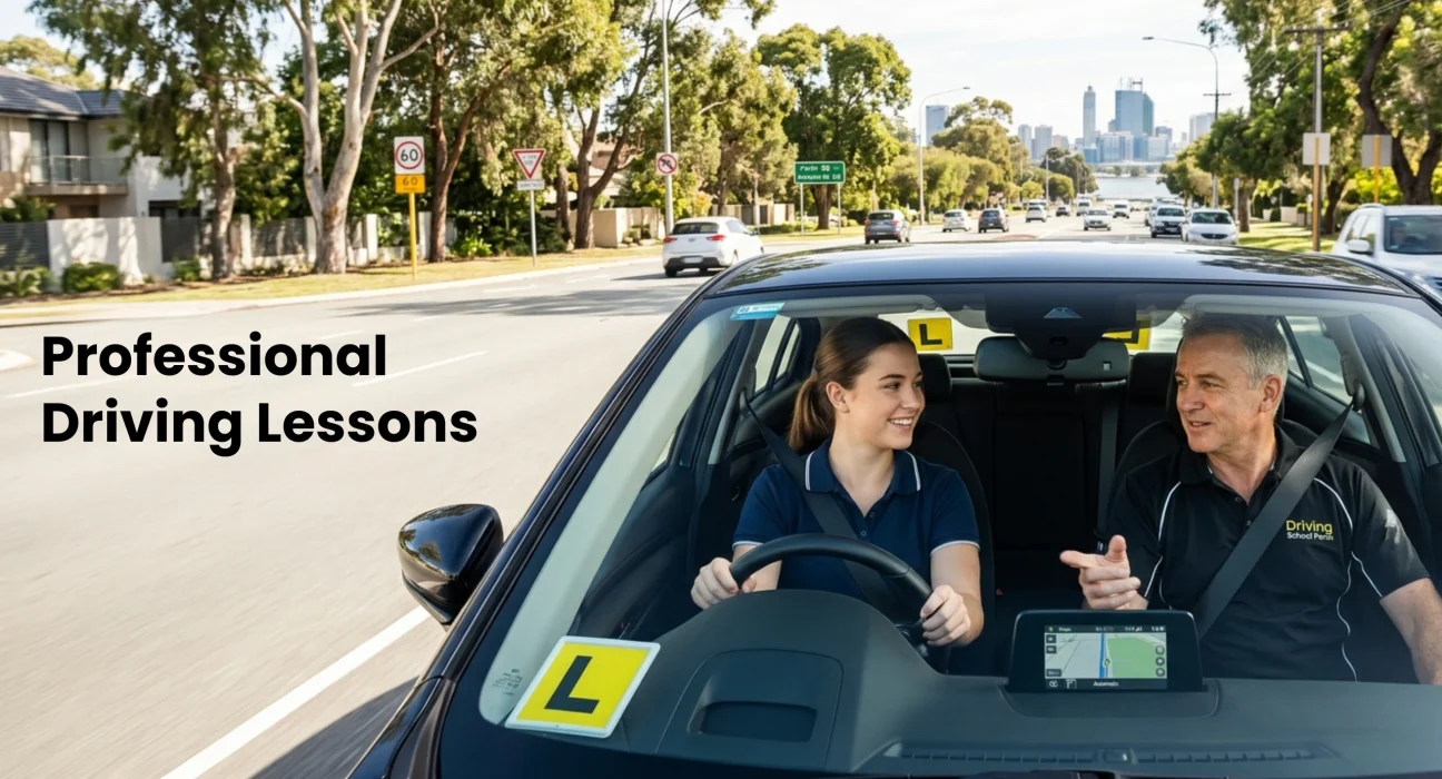 Driving Lessons Perth for young learners aged 16 to 30 with professional instructor