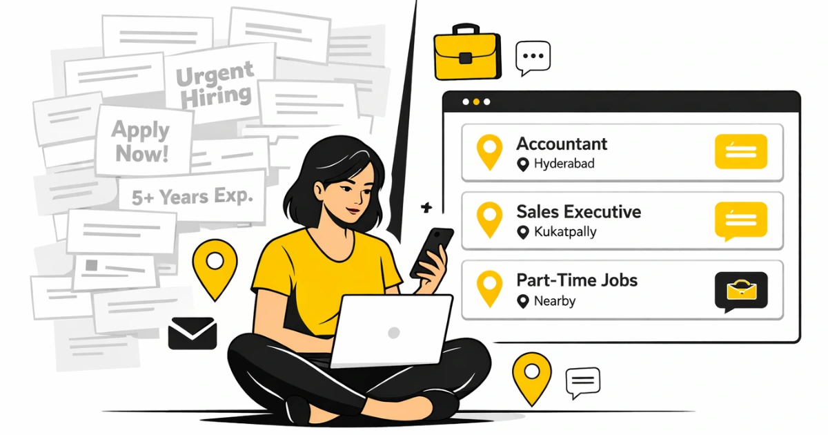 best classified sites in india for job seekers showing local job search and classifieds platform interface