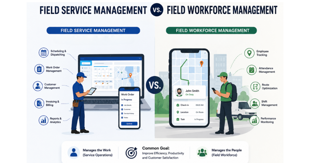 Field Service Management vs. Field Workforce Management: What's the Difference?