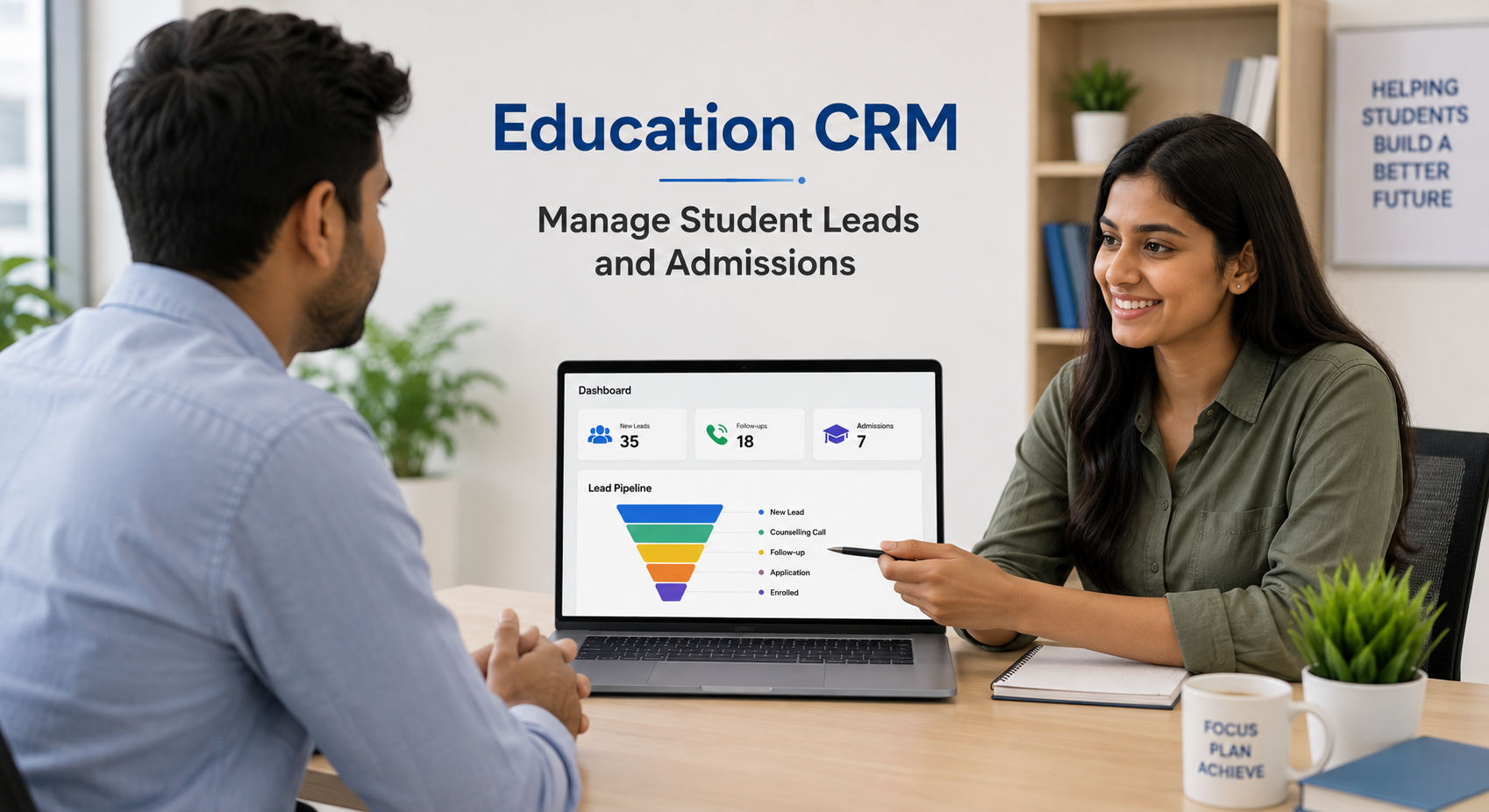 Education CRM helping manage student leads, counselling calls and admissions